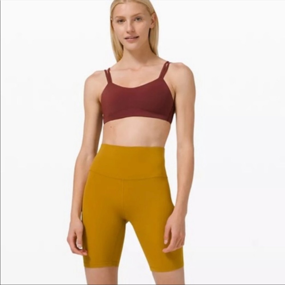 LULULEMON ALIGN LEGGING SHORTS 8” AURIC GOLD 💛